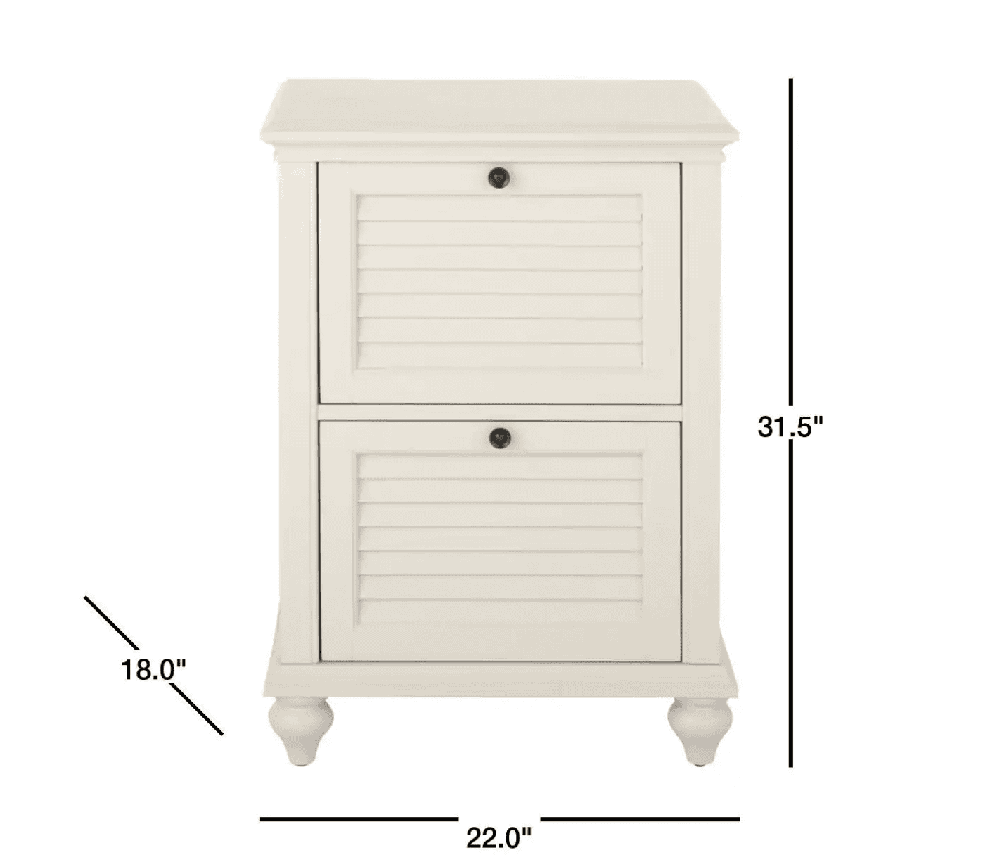 Hamilton 2-Drawer Off White File Cabinet