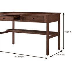 Bradstone Walnut Writing Desk