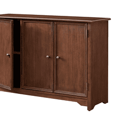 Bradstone 3 Door Walnut Storage Console