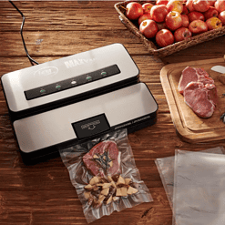Stainless Steel Vacuum Sealer with Bag Cutter and Holder
