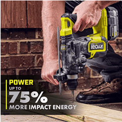 RYOBI P223 ONE+ HP 18V Brushless Cordless 1 in. SDS-Plus Rotary Hammer Drill (Tool Only)