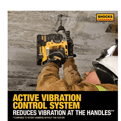 DEWALT DCH273B 20-Volt MAX XR Cordless Brushless 1 in. SDS Plus L-Shape Rotary Hammer (Tool-Only)