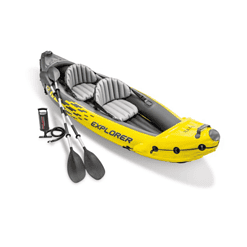 Intex Explorer K2 Inflatable Kayak with Oars and Hand Pump