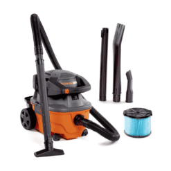 RIDGID WD4080 4 Gallon 6.0-Peak HP Wet/Dry Shop Vacuum with Detachable Blower, Fine Dust Filter, Hose and Accessories