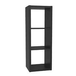 ClosetMaid 43.98-in H x 15.87-in W x 13.5-in D Black Wood Laminate 3 Cube Organizer