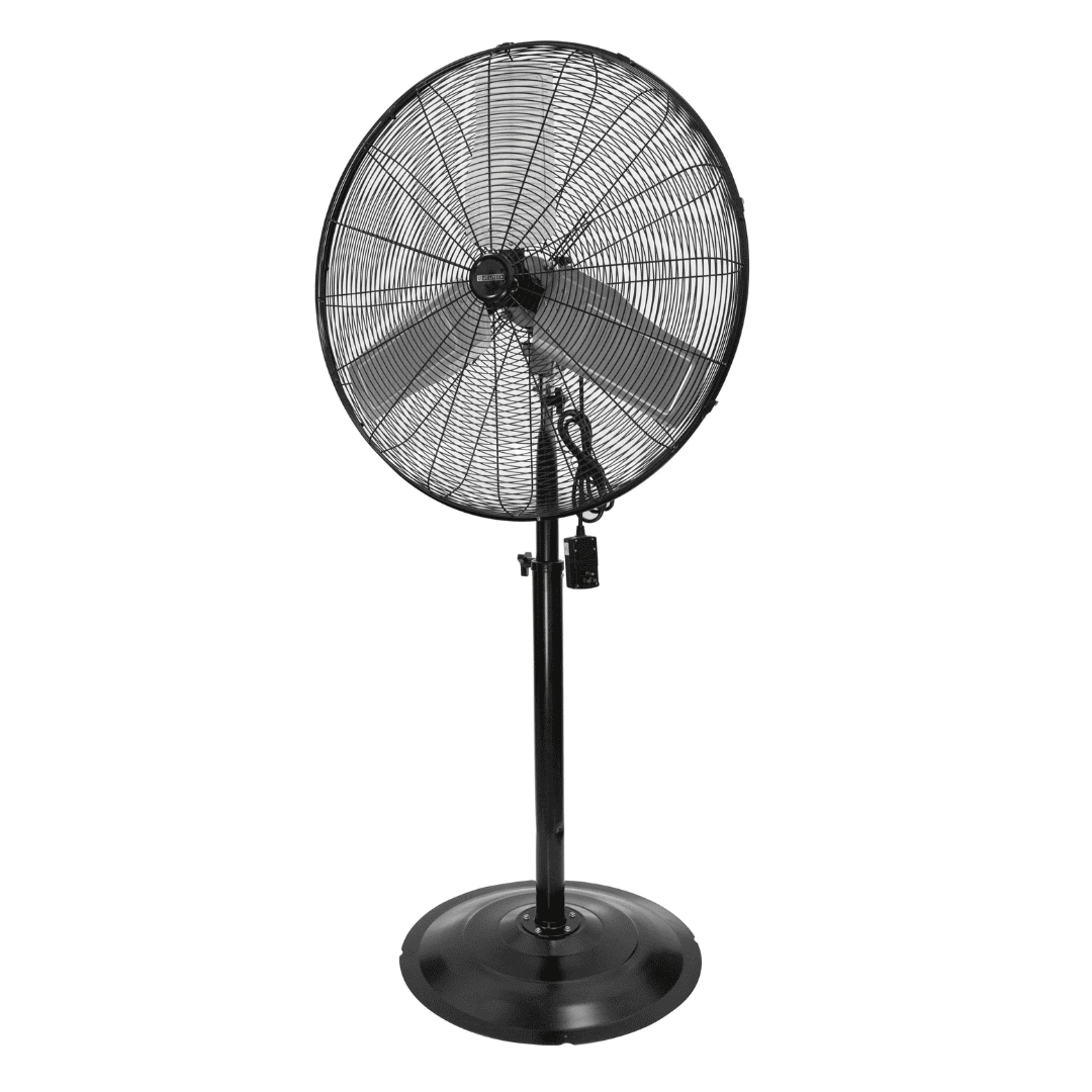 Utilitech 30-in 3-Speed Indoor or Outdoor Black Oscillating Pedestal Fan