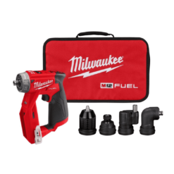 Milwaukee 2505-20 M12 FUEL 12-Volt Lithium-Ion Brushless Cordless 4-in-1 Installation 3/8 in. Drill Driver with 4 Tool Head (Tool-Only)