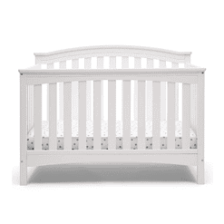 Delta Children Waverly 6-in-1 Convertible Baby Crib, Bianca White