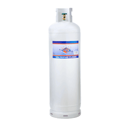 100 lb Steel Propane Cylinder POL Valve (Ships Empty)