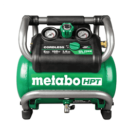 Metabo HPT Air Compressor EC36DAQ4M MultiVolt 2-Gallon Single Stage Portable Cordless Electric with Accessories