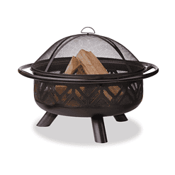 Endless Summer Wood Burning Geometric Outdoor Fire Pit, 36 in.