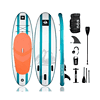 Roc Inflatable Stand Up Paddle Board with Premium sup Accessories & Backpack, Non-Slip Deck, Waterproof Bag, Leash, Paddle and Hand Pump. (Aqua)