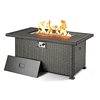 HOMREST Propane Fire Pit Table, 50 Inch 50,000 BTU Smokeless Firepit for Outdoor Patio, CSA Approved, Auto-Ignition Adjustable Flame