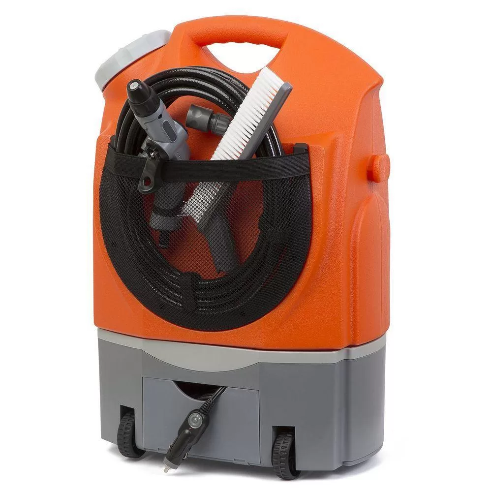 Ivation IVASWASHER Portable Smart Washer 12-Volt 130.5 PSI Adjustable 0.5 GPM w/Water Tank, Rechargeable Electric Spray Washer