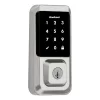 Kwikset 99390-001 HALO Satin Nickel Single-Cylinder Keypad Electronic Smart Lock Deadbolt Featuring SmartKey, Touchscreen and WiFi
