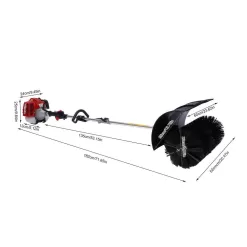 YIYIBYUS OT-MLLCR-1208 52 cc 2-Stroke 2.3 HP Gasoline Power Hand-Held Sweeper Lawn Artificial Grass Sweeper