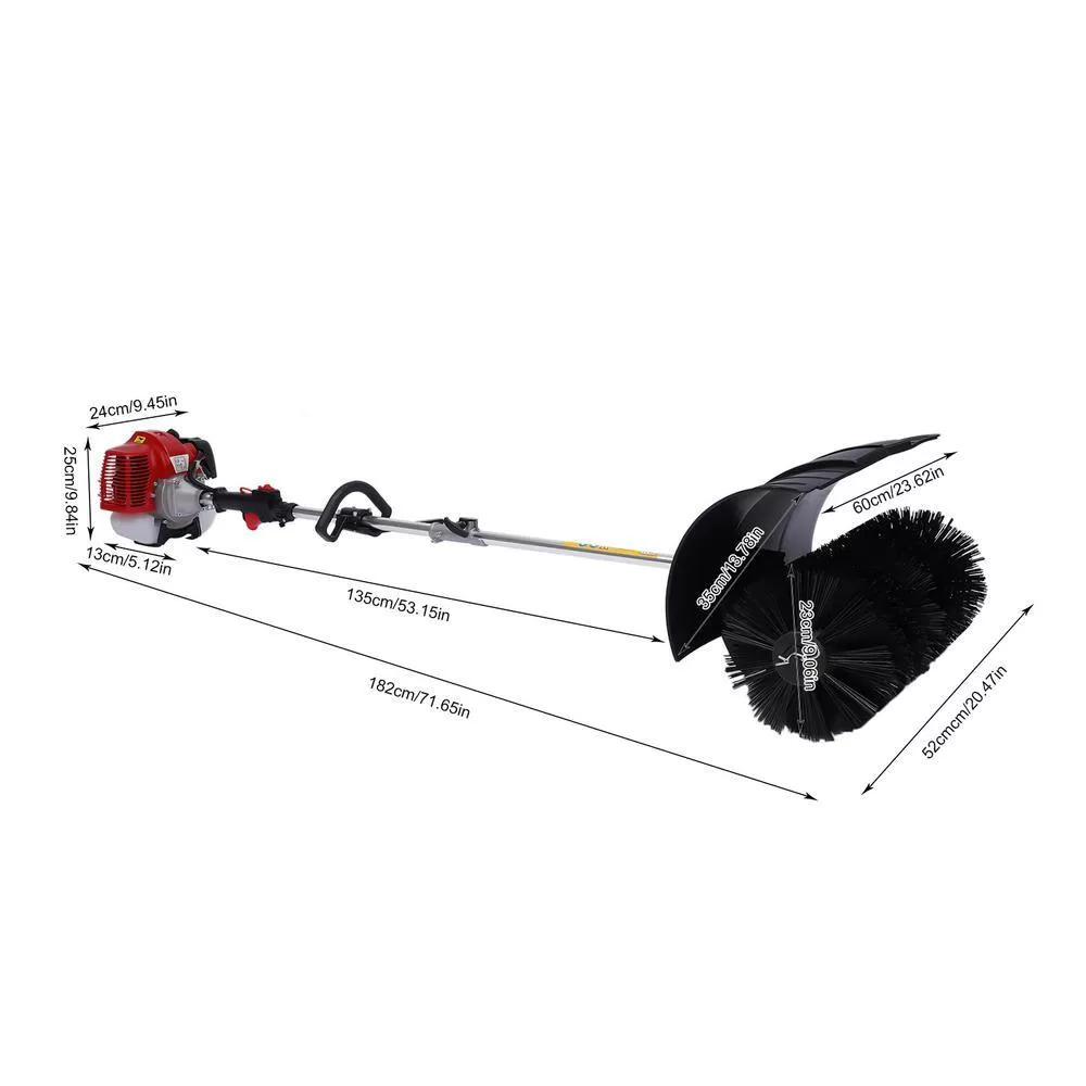 YIYIBYUS OT-MLLCR-1208 52 cc 2-Stroke 2.3 HP Gasoline Power Hand-Held Sweeper Lawn Artificial Grass Sweeper