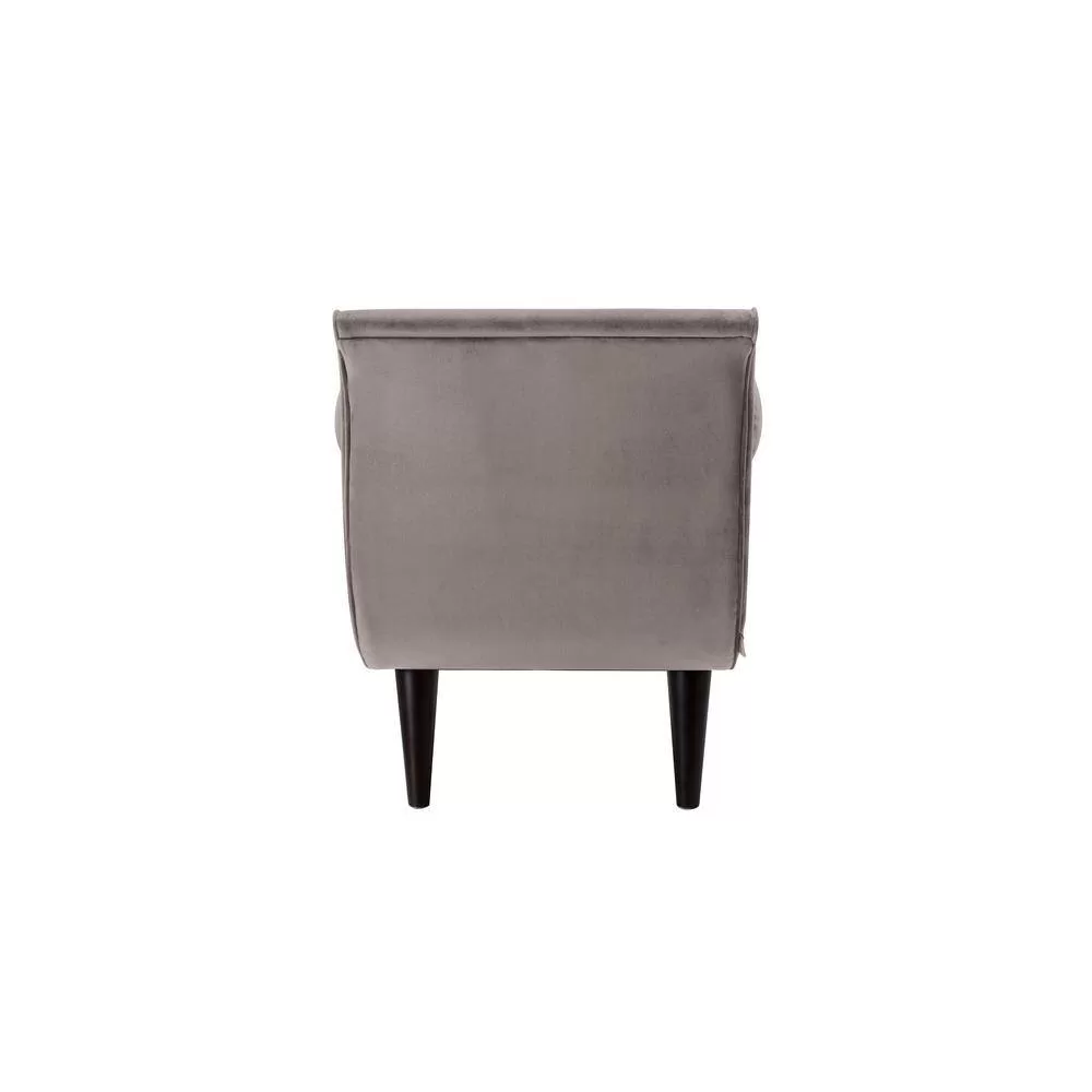 Jennifer Taylor Alma Tufted Flared Arm Opal Gray Velvet Entryway Bench