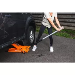 Maasdam MPL4699-OR-DIP 3-Ton Low Profile Floor Jack with Quick Lift in Orange