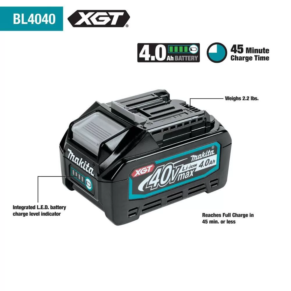 Makita BL4040-BL4040 40V Max XGT 4.0Ah Battery and 40V Max XGT 4.0Ah Battery