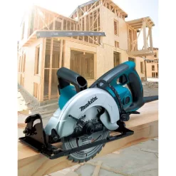 Makita 5477NB 15 Amp 7-1/4 in. Corded Hypoid Circular Saw with 51.5 degree Bevel Capacity and 24T Carbide Blade