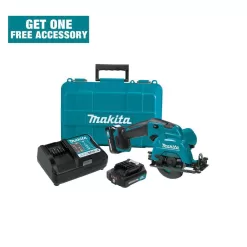 Makita 12V max CXT Lithium-Ion Cordless 3-3/8 in. Circular Saw Kit, Case (2.0Ah)