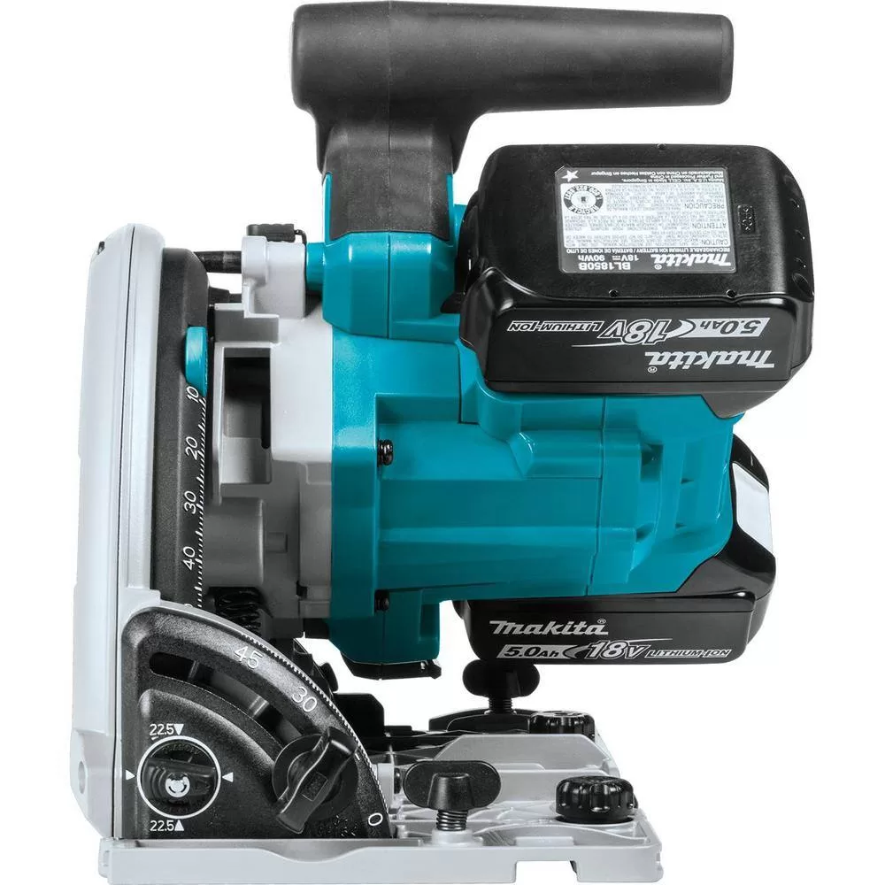 Makita XPS01PTJ 18V X2 LXT Lithium-Ion (36V) Brushless Cordless 6-1/2 in. Plunge Circular Saw w/ (2) Batteries 5.0Ah, 55T Blade