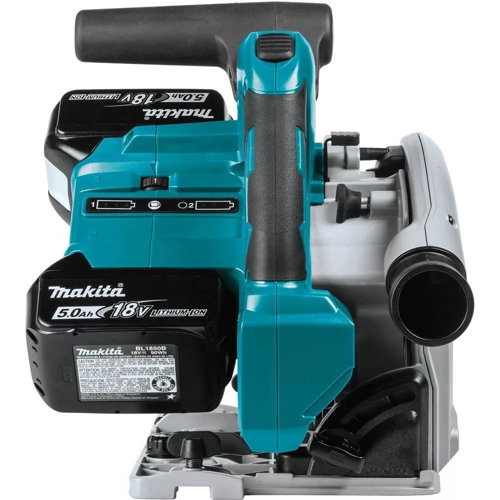 Makita XPS01PTJ 18V X2 LXT Lithium-Ion (36V) Brushless Cordless 6-1/2 in. Plunge Circular Saw w/ (2) Batteries 5.0Ah, 55T Blade