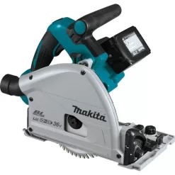 Makita XPS01PTJ 18V X2 LXT Lithium-Ion (36V) Brushless Cordless 6-1/2 in. Plunge Circular Saw w/ (2) Batteries 5.0Ah, 55T Blade