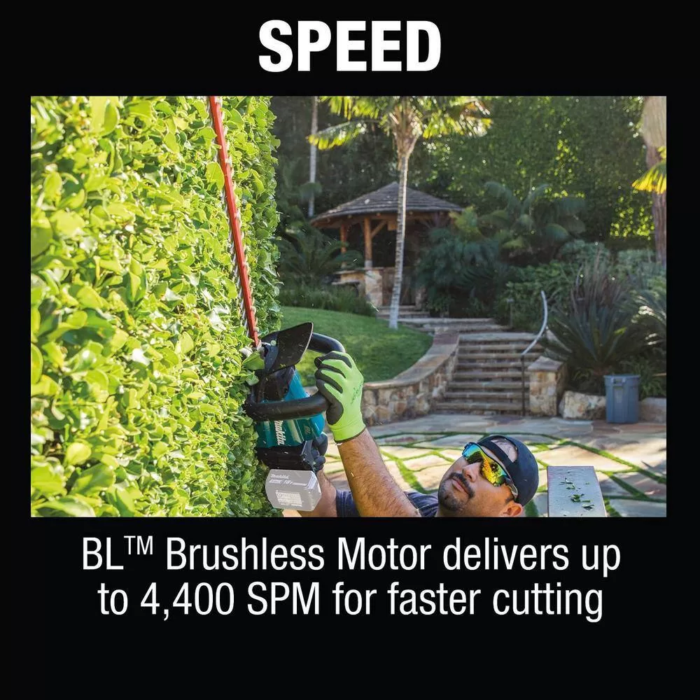 Makita XHU07Z 18V LXT Lithium-Ion Brushless Cordless 24 in. Hedge Trimmer (Tool Only)