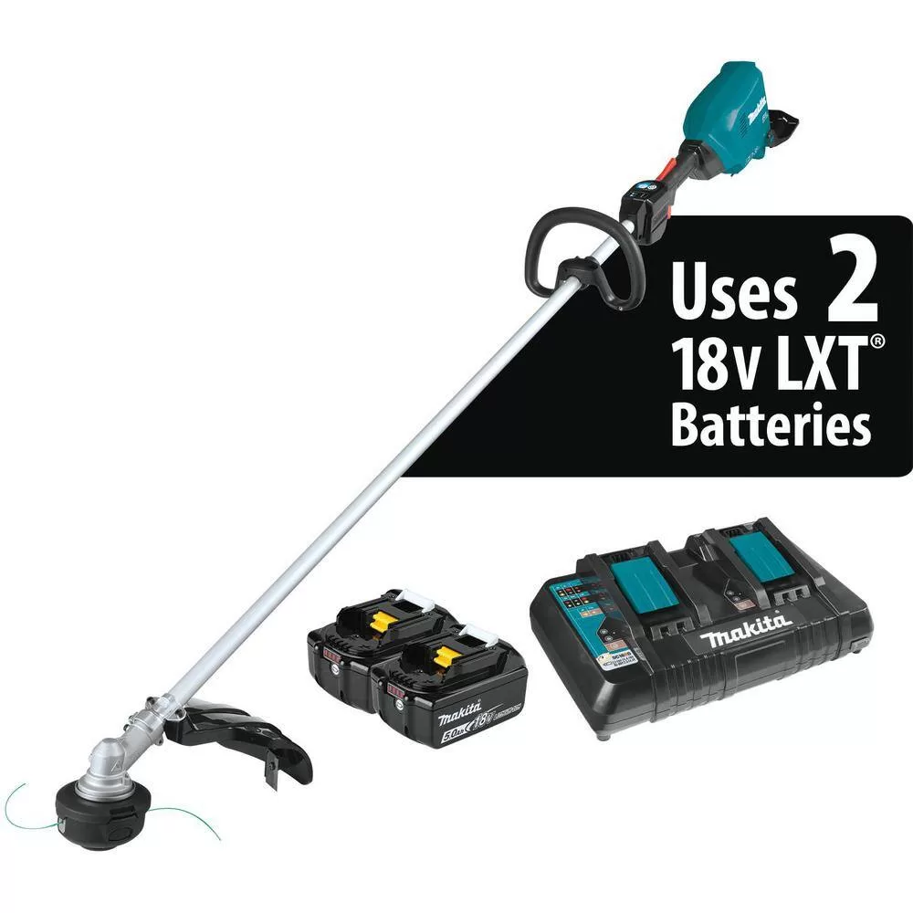 Makita XRU18PT 18-Volt X2 (36-Volt) LXT Lithium-Ion Brushless Cordless String Trimmer Kit (5.0Ah) - Image 3