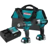 Makita 1001410482 12V max CXT 1.5 Ah Lithium-Ion Cordless Drill Driver and Impact Driver Combo Kit (2-Piece)