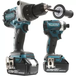 Makita 1002582452 18-Volt LXT 5.0Ah Lithium-ion Brushless Cordless Combo Kit 2-Piece (Hammer Drill/Impact Driver)