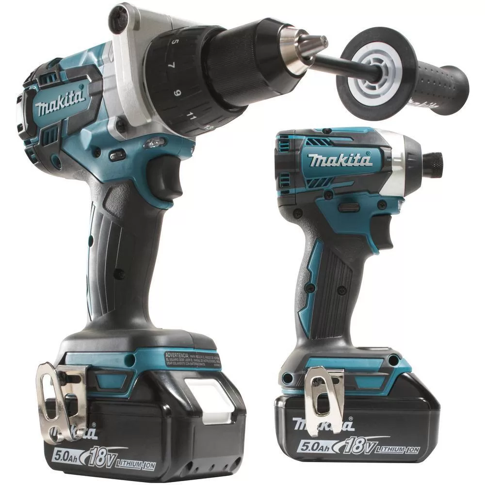 Makita 1002582452 18-Volt LXT 5.0Ah Lithium-ion Brushless Cordless Combo Kit 2-Piece (Hammer Drill/Impact Driver)