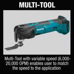 Makita XT613X1 18-Volt LXT Lithium-Ion Cordless 6-Piece Combo Kit (Driver-Drill/Impact Driver/Circular Saw/Multi-Tool/Radio/Light) 3.0A