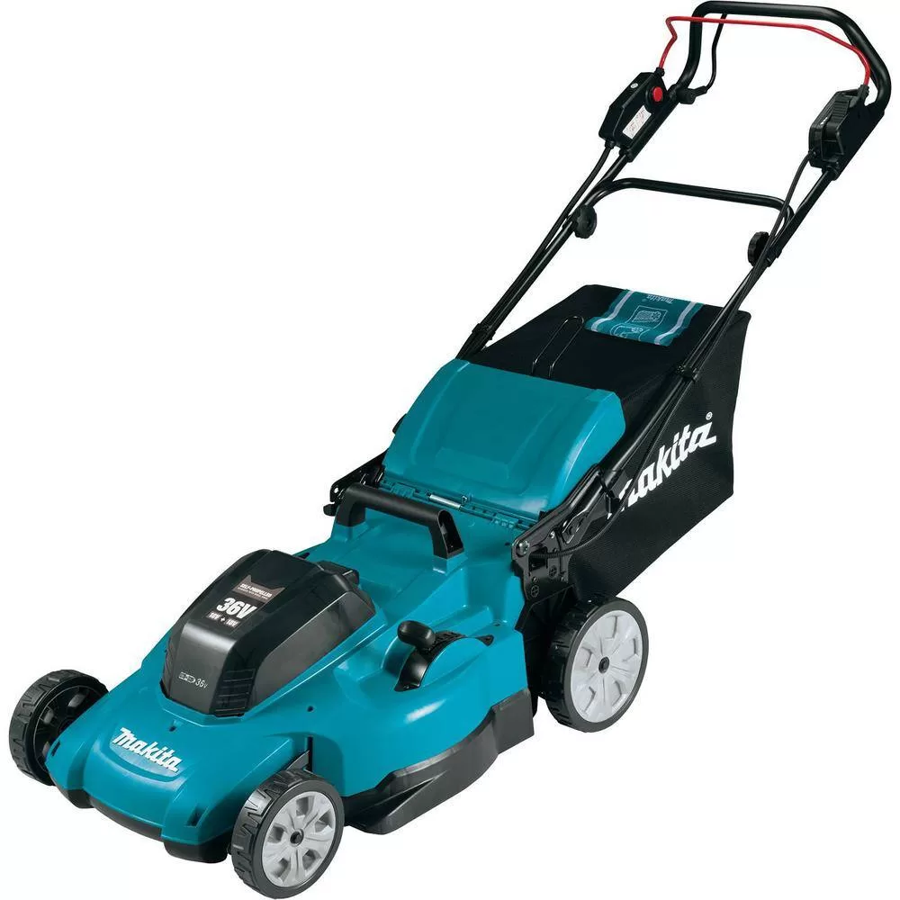 Makita XML10CT1 18-Volt X2 (36V) LXT Lithium-Ion Cordless 21 in. Walk Behind Lawn Mower Kit w/4 batteries (5.0Ah)