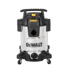 DEWALT DXV10SB 10 Gal. Stainless Steel Wet/Dry Vacuum with Hose Accessories and Accessory Bag