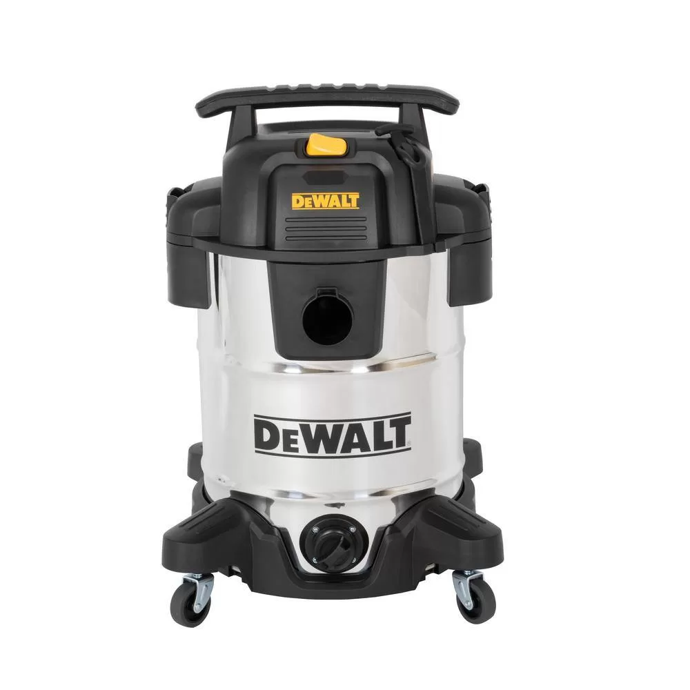 DEWALT DXV10SB 10 Gal. Stainless Steel Wet/Dry Vacuum with Hose Accessories and Accessory Bag