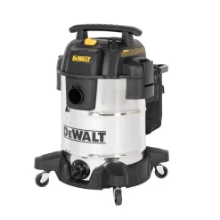 DEWALT DXV10SB 10 Gal. Stainless Steel Wet/Dry Vacuum with Hose Accessories and Accessory Bag