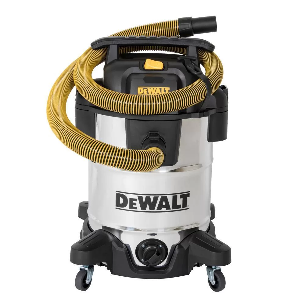 DEWALT DXV10SB 10 Gal. Stainless Steel Wet/Dry Vacuum with Hose Accessories and Accessory Bag