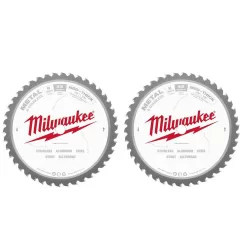 Milwaukee 8 in. x 42-Carbide Teeth Metal and Stainless Cutting Circular Saw Blade (2-Pack)