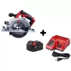 Milwaukee 2630-20-48-59-1850 M18 18V Lithium-Ion Cordless 6-1/2 in. Circular Saw W/ M18 Starter Kit (1) 5.0Ah Battery & Charger