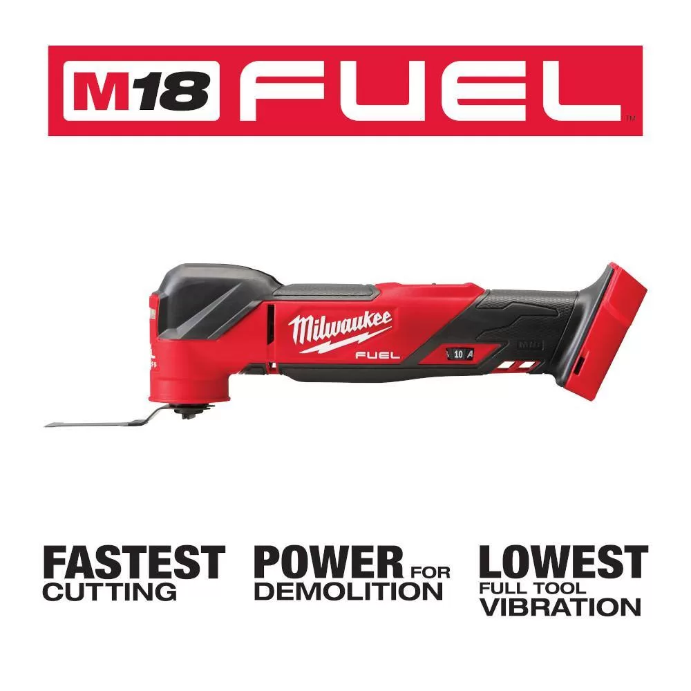 Milwaukee 2730-20-2836-20 M18 FUEL 18V Lithium-Ion Brushless Cordless 6-1/2 in. Circular Saw with Oscillating Multi-Tool (Tool-Only)