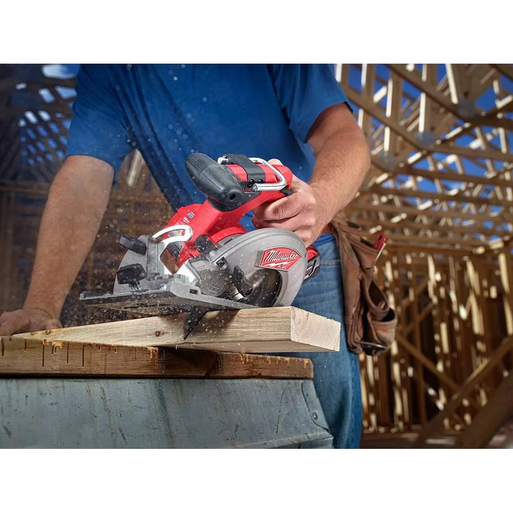 Milwaukee 2730-20-2836-20 M18 FUEL 18V Lithium-Ion Brushless Cordless 6-1/2 in. Circular Saw with Oscillating Multi-Tool (Tool-Only)