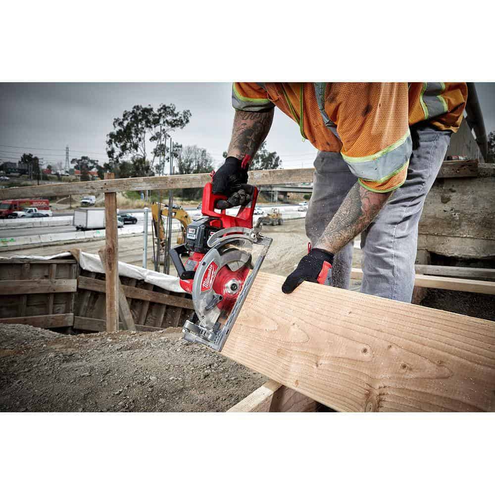 Milwaukee 2830-20-2836-20 M18 FUEL 18V Lithium-Ion Cordless 7-1/4 in. Rear Handle Circular Saw with Oscillating Multi-Tool (Tool-Only)