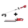 Milwaukee 2825-20ST-2726-20 M18 FUEL 18V Lithium-Ion Brushless Cordless QUIK-LOK String Trimmer and Hedge Trimmer Combo Kit (2-Tool)