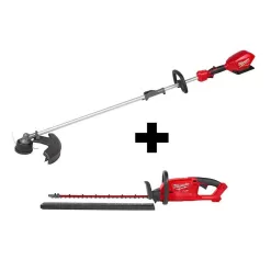 Milwaukee 2825-20ST-2726-20 M18 FUEL 18V Lithium-Ion Brushless Cordless QUIK-LOK String Trimmer and Hedge Trimmer Combo Kit (2-Tool)