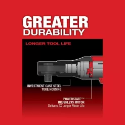 Milwaukee 2557-20-48-11-2420 M12 FUEL 12V Lithium-Ion Brushless Cordless 3/8 in. Ratchet with M12 2.0Ah Battery