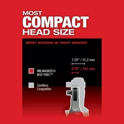 Milwaukee 2567-22-2566-20 M12 FUEL 12V Li-Ion Brushless Cordless High Speed 3/8 in. Ratchet and M12 FUEL High Speed 1/4 in. Ratchet Combo Kit