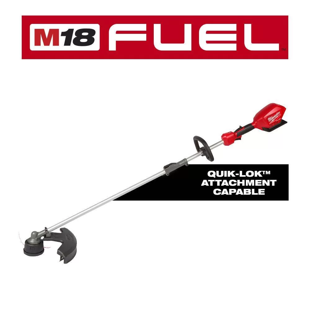 Milwaukee 2825-20ST-48-11-1850 M18 FUEL 18V Lithium-Ion Cordless Brushless String Grass Trimmer W/ Attachment Capability W/ M18 5.0Ah Battery